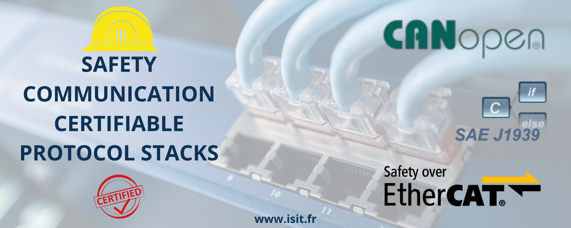 Piles de communication ISIT - CANopen, FSoE, J1939